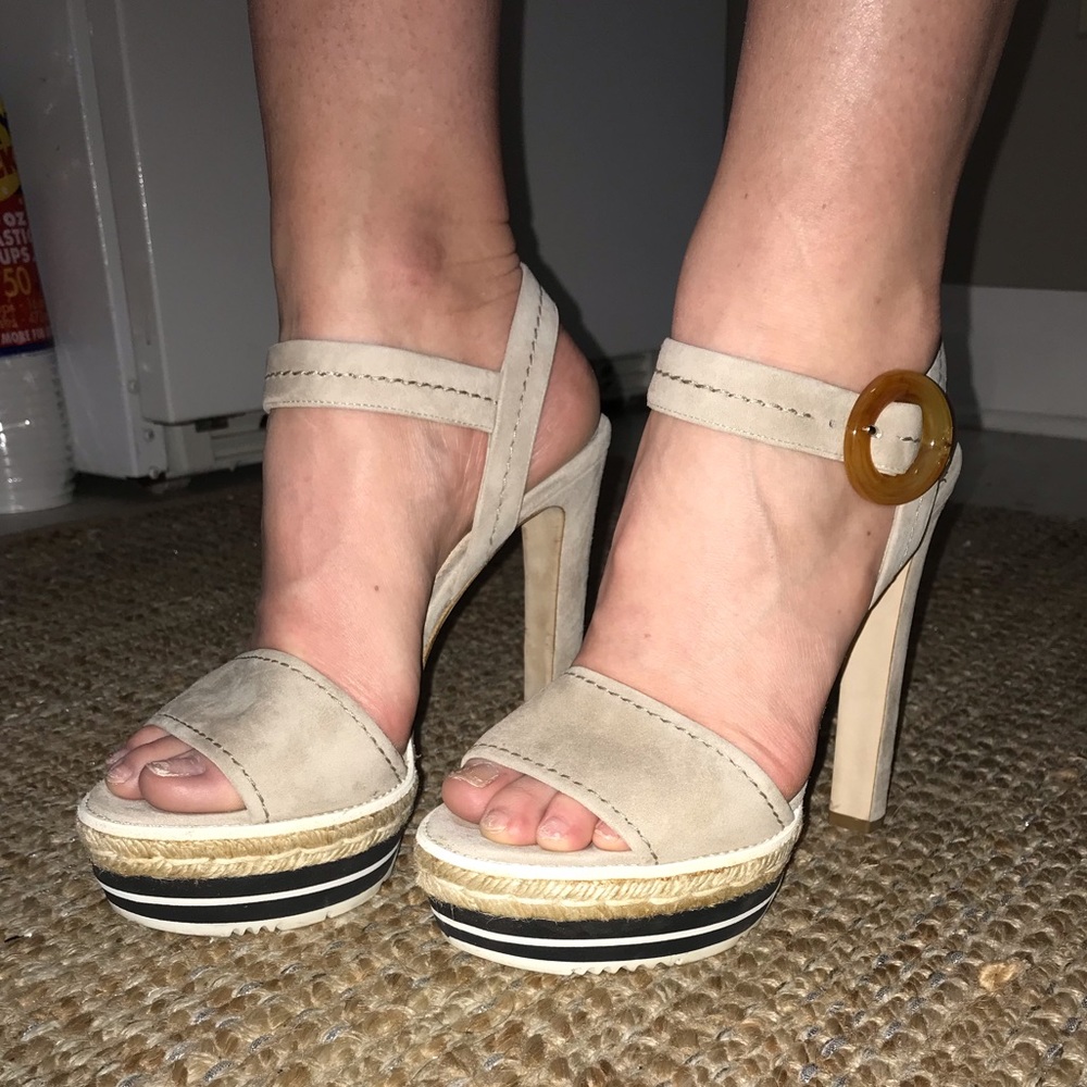 Platform Calzature Donna Prada heel.